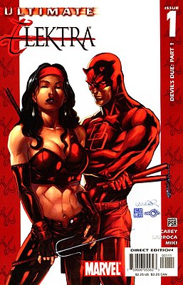 Обложка Ultimate Elektra #1 Художник — Сальвадор Ларрока.