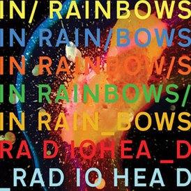Cover van het album "In Rainbows" van Radiohead (2007)