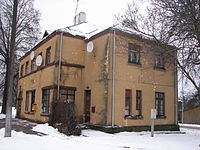 Fermata ferroviaria Smarde.  Edificio passeggeri.