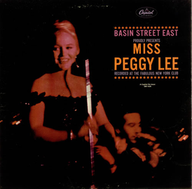 Обложка альбома Пегги Ли «Basin Street East Proudly Presents Miss Peggy Lee» (1961)