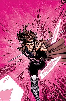 Гамбит на обложке Gambit Vol 4 #1 (ноябрь 2004) Художник Грэг Лэнд