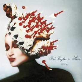 Обложка альбома Мины «Ridi pagliaccio» (1988)