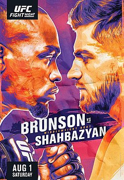 Постер UFC Fight Night: Брансон - Шахбазян