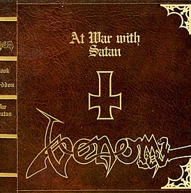 Обложка альбома Venom «At War with Satan» (1984)