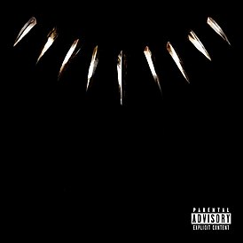 Kansikuva Kendrick Lamarin Black Panther: The Album -musiikkia ja inspiraatiota (2018)