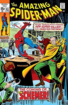 Махинатор на обложке комикса The Amazing Spider-Man #83 (Апрель, 1970). Художник — Джон Ромита-старший.