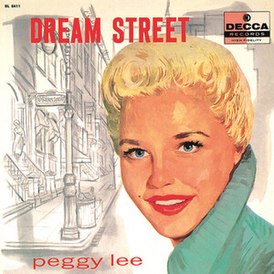 Portada del álbum Dream Street de Peggy Lee (1957)