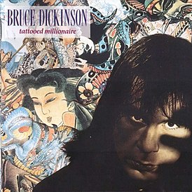 Portada del álbum de Bruce Dickinson Tattoed Millionaire (1990)