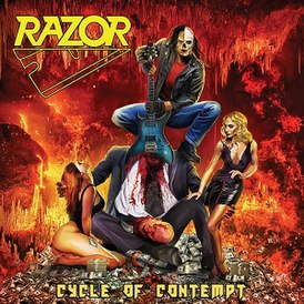 Обложка альбома Razor «Cycle of Contempt» (2022)