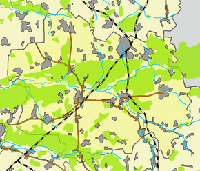 Vozdvizhenskoe op de kaart