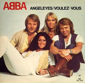 Обложка сингла ABBA «Angeleyes» (1979)