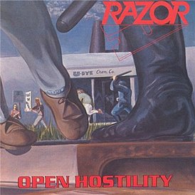 Обложка альбома Razor «Open Hostility» (1991)