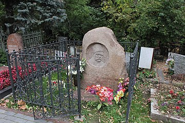 Могила Гиляровского на Новодевичьем кладбище