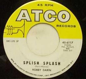 Portada del sencillo "Splish Splash" de Bobby Darin (1958)