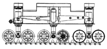 Тележка ходовой части танка Т-28, 1934