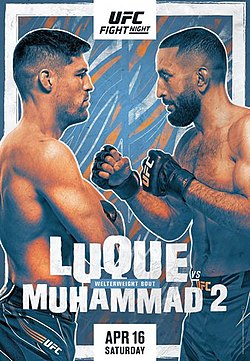 Постер UFC на ESPN: Луке - Мухаммад 2