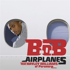 Portada del sencillo de BoB con Hayley Williams "Airplanes" (2010)