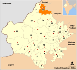 राजस्थानराज्ये हनुमानगढमण्डलम्