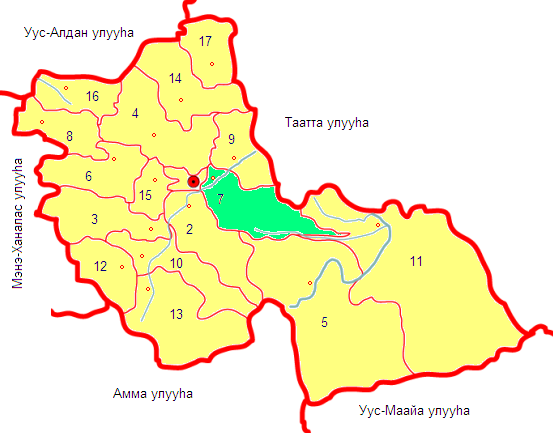 Карта алдана с улицами подробная