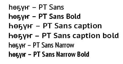 Sans narrow. Pt Sans narrow. Winner Sans narrow Bold.