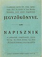 Dvojezični zapisnik ob ustanovitvi prekmurskega seniorata.