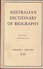 Sličica za Australian Dictionary of Biography