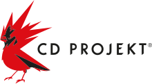 Besedi "CD Projekt" desno od črno-rdečega ptiča