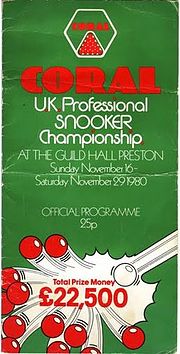Sličica za UK Snooker Championship 1980
