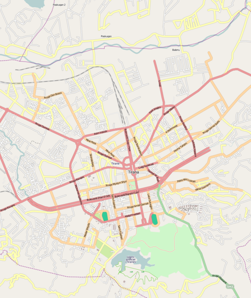 Skeda:Harta e Tiranës nga OpenStreetMap.png