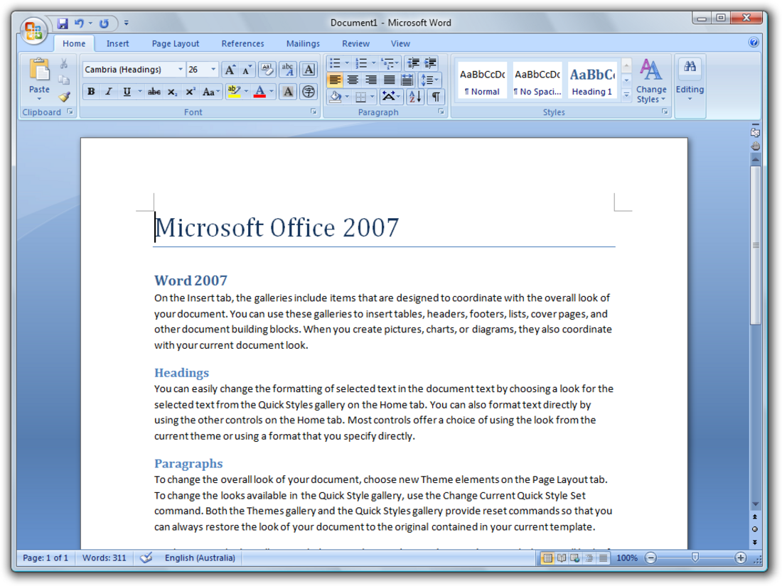 Microsoft Word