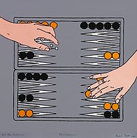 Ковач Жолт - Бекгемон (Backgammon), дигитална графика, 2011, 50 х 50 цм