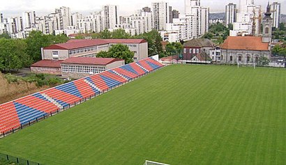 How to get to Stadion FK Bežanija with public transit - About the place