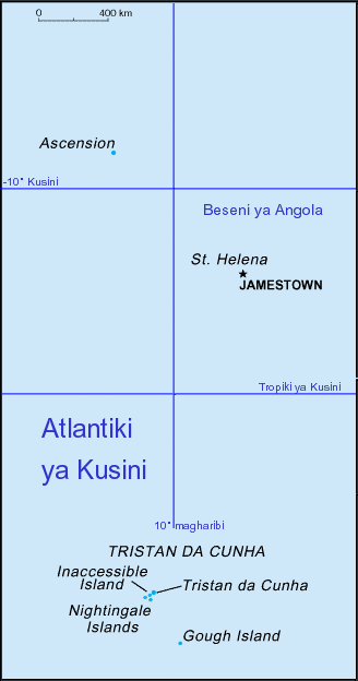 St. Helena na visiwa vya jirani katika Atlantiki