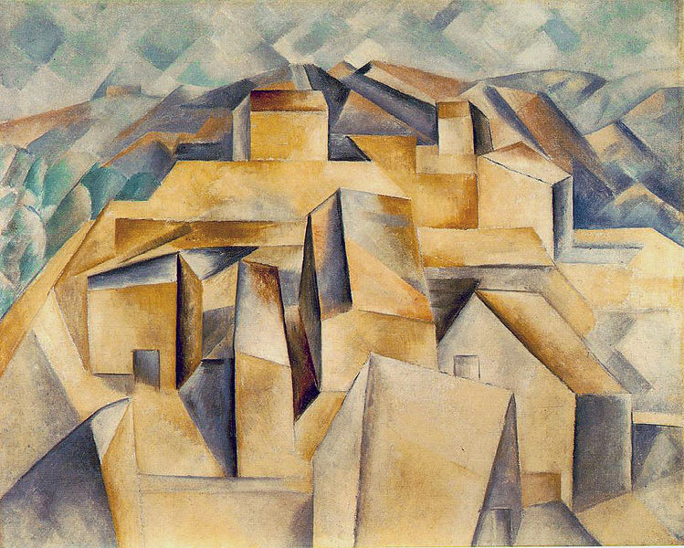 படிமம்:Pablo Picasso, 1909, Maisons à Horta (Houses on the Hill, Horta de Ebro), oil on canvas, 65 x 81 cm, private collection.jpg