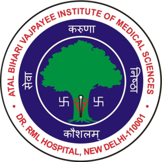 దస్త్రం:Atal Bihari Vajpayee Institute of Medical Sciences & Dr. Ram Manohar Lohia Hospital Logo.png