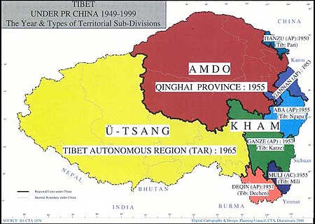 ทิเบตภายใต้การปกครองของจีน