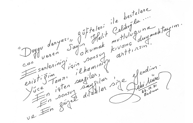 Dosya:Halit Çelikoğlu'na Zeki Müren tarafından yazılan mektup.jpg