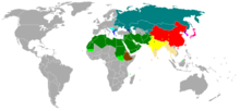 Alfabeler:  Latin alfabesi ,  Kiril alfabesi ,  Latin ve Kiril alfabeleri ,  Yunan alfabesi ,  Gürcü ve Ermeni alfabeleri  Abjads:  Arap alfabesi ,  Arap ve Latin alfabeleri ,  İbranî ve Arap alfabeleri  Abugidas:  North Indic ,  South Indic ,  Thaana ,  Ethiopic ,  Ethiopic and Arabic  Logographic+syllabic:  Pure logographic ,  Mixed logographic and syllabaries ,  Featural-alphabetic syllabary + limited logographic   Featural-alphabetic syllabary 