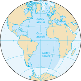 Atlas Okyanusu: Avrupa ve Afrika'yı Amerika'dan ayıran okyanus