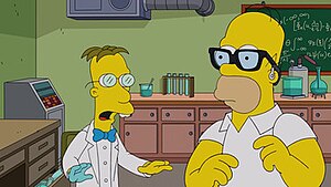Фрінк дає Гомерові окуляри з підслушкою