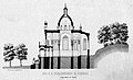 Переріз першого варіанту каплиці. 1855
