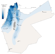 Розподіл атмосферних опадів Ізраїлю та Йорданії