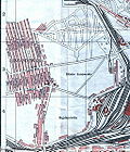 Фрагмент карти Львова з планом розбудови Левандівки (1930-ті)