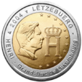 €2 commemorative coin Luxembourg 2004.png