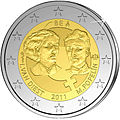 €2 Commemorative coin Belgium 2011.jpg