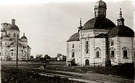 У радянському Стародубі. Ліворуч — зруйнований комуністами Новомиколаївський собор.