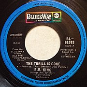 Сингл Б. Б. Кінга «The Thrill is Gone» (1969) із логотипом лейблу