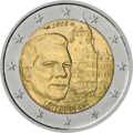 €2 commemorative coin Luxembourg 2008.png