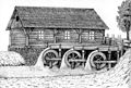 Млин на три водяні колеса (малюнок В. І. Шагала)