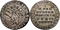 1 марка часів правління графа Антона Ґюнтера (1603-1667)